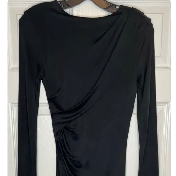 T Alexander Wang Shiny Ruched Stretch Draped Jersey Pencil Skirt BodyCon Dress S - Picture 11 of 11